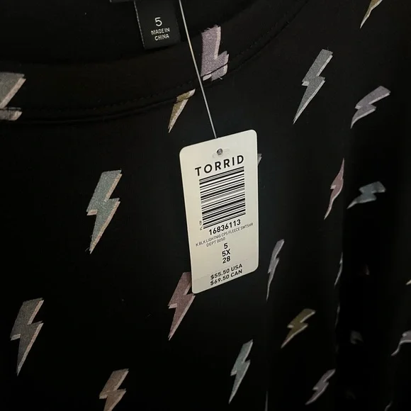 Torrid lightning bolt sweatshirt - Picture 3 of 5